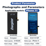 Energizer for iPhone 11 3110mAh High Capacity Battery Replacement A2111 etc.with Battery Installation Toolkit