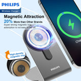 Philips 15W Wireless Charger，Explorer's Edition Magnetic Wireless Fast Charging Charger DLK3535Q
