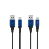 Nokia Pro Cable P8201A Combo (Blue) - Lightning & Type C cable (1.25m)