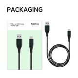 Nokia Pro Type-C Cable P8201A (Green) - 2m -  USB-A to USB-C