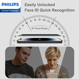 Philips Privacy Hydrogel Ceramic Screen Protector Film for iPhone 15 Pro Max, TPU Flexible Anti-Spy Anti-Peeping Explosion-proof Nano Coated Filter Anti-Oil Anti-Fingerprint Full Coverage Hardness 9H DLK7606