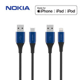 Nokia Pro Cable P8201A Combo (Blue) - Lightning & Type C cable (1.25m)