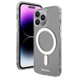 Philips for iPhone 14 Pro Max Case Clear, Supports Magnetic Wireless Charging, Non-Yellowing Shockproof Phone Bumper Cover【100 Times Drop Test】【Compatible with MagSafe】 DLK6109T