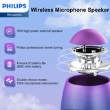 Philips Wireless Bluetooth Microphone for Karaoke with Speaker (DLM9318C) (Chinese Version)