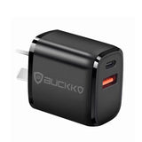 BUCKKO 30W PD USB Wall Charger, Quick Charge 3.0 Fast 30W Dual Ports Wall Charger AU Plug