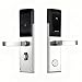 Buckko Locks ZM-1 Smart Door Lock Lever Handle Fingerprint PIN RFID Key Silver