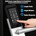 Buckko Locks ZM-1 Smart Door Lock Lever Handle Fingerprint PIN RFID Key Silver
