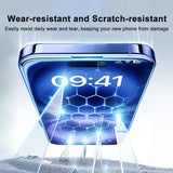 BUCKKO HD Clear Tempered Glass Screen Protector for iPhone 14 Pro Max