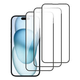BUCKKO HD Clear Tempered Glass Screen Protector for iPhone 15 Pro