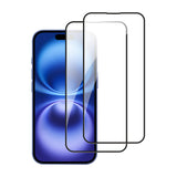 BUCKKO HD Clear Tempered Glass Screen Protector for iPhone 15 / 15 Pro / 16