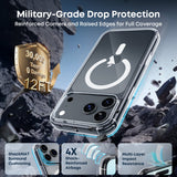 BUCKKO Clear MagSafe Case Shockproof Hard Cover for iPhone 15 Plus / iPhone 15