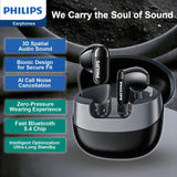 Philips TAT2169 Black True Wireless Headphones Charging Case for iPhone 18 Pro/Pro Max/Duo and Android