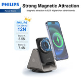 Philips 3-in-1 Magnetic Wireless Charger for iPhone| iWatch| Airpod DLK3540Q