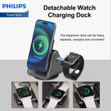 Philips 3-in-1 Magnetic Wireless Charger for iPhone| iWatch| Airpod DLK3540Q