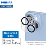 Philips Camera Lens Protector for iPhone 15/15 Plus, HD 360°Protection Tempered Glass Explosion-proof Screen Protector, Case Friendly No-Bubble HD Clear Camera Lens Screen Protector【Anti-Scratch】【Anti-Fingerprint】DLK5206