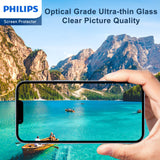 Philips Camera Lens Protector for iPhone 15/15 Plus, HD 360°Protection Tempered Glass Explosion-proof Screen Protector, Case Friendly No-Bubble HD Clear Camera Lens Screen Protector【Anti-Scratch】【Anti-Fingerprint】DLK5206