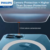 Philips Magnetic Case for iPhone 15 Pro, Anti-Scratch Ultra Crystal Clear Back Case with MagSafe, Shockproof Hard PC Back & Soft TPU, Non-Yellowing Full Bumper Protective Protection Phone Cover Case DLK6118TS