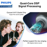 Philips Wireless Bluetooth Microphone For Karaoke / Speaker Handheld Mic Blue DLM9318CB