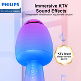 Philips Wireless Bluetooth Microphone For Karaoke / Speaker Handheld Mic Blue DLM9318CU