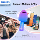 Philips Wireless Bluetooth Microphone For Karaoke / Speaker Handheld Mic Blue DLM9318CU