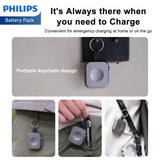 Philips 1200mAh Watch  Power Bank Portable Magnetic Wireless Charger for iWatch | Keychain DLP1202Q