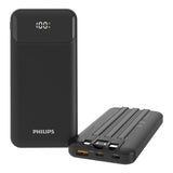 Philips 10000mAh PowerBank With Three Charging Cables DLP1912CB