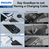 Philips 10000mAh PowerBank With Three Charging Cables DLP1912CB