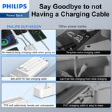 Philips 10000mAh PowerBank With Three Charging Cables DLP1912CW