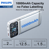 Philips 10000mAh PowerBank With Three Charging Cables DLP1912CW