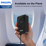 Philips 10000mAh MagSafe Wireless Charging Power Bank Black DLP2717QB