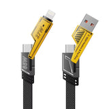 TRANSFORMERS TF-A15 Deformed 4-in-1 Charging Cable 65W Super Fast Braided Cord Quick Charge