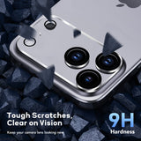 BUCKKO Rear Camera Protector Tempered Glass for iPhone 17 Series - iPhone 17 Pro