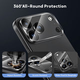 BUCKKO Rear Camera Protector Tempered Glass for iPhone 17 Series - iPhone 17 Pro