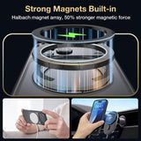 BUCKKO Metal 360° Rotate Stand Protective Case With MagSafe for iPhone - iPhone 16 Pro Max / Black
