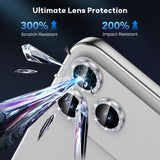 BUCKKO Camera Lens Protector Tempered Glass for iPhone - iPhone 17 / Black
