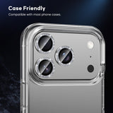 BUCKKO Camera Lens Protector Tempered Glass for iPhone - iPhone 15 Pro / Black