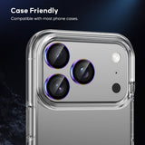 BUCKKO Camera Lens Protector Tempered Glass for iPhone - iPhone 15 Pro / Black