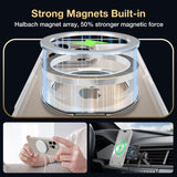 BUCKKO Metal 360° Rotate Stand Protective Case With MagSafe for iPhone - iPhone 16 Pro Max / Black