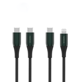 Nokia Pro Cable P8200 Combo (Green) - Lightning & Type C-C Cable (1.25m)