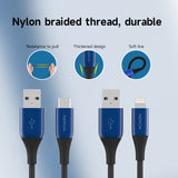 Nokia Pro Cable P8201A Combo (Blue) - Lightning & Type C cable (1.25m)