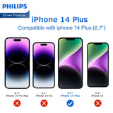 Philips High Transparency Tempered Glass Screen Protector for iPhone 14 Plus DLK1203