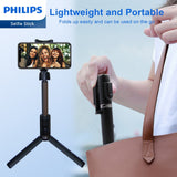 Philips Flexible Tripod Holder Stand Selfie Stick with Bluetooth Remote For iPhone DLK3617N