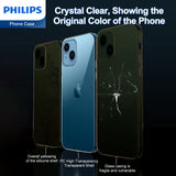 Philips Case for iPhone 15 Plus, Anti-Scratch Ultra Crystal Clear Back Case, Hard PC Back & Soft TPU, Non-Yellowing Full Bumper Protective Protection Phone Cover Case Anti-Slip Dustproof Shockproof DLK6117T