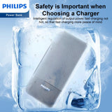 Philips Mobile Battery Power Bank 10,000mAh High capacity Lightweight 2 USB ports for simultaneous charging of 2 devices Phone charger iPhone iPad Android Various compatible DLP1811